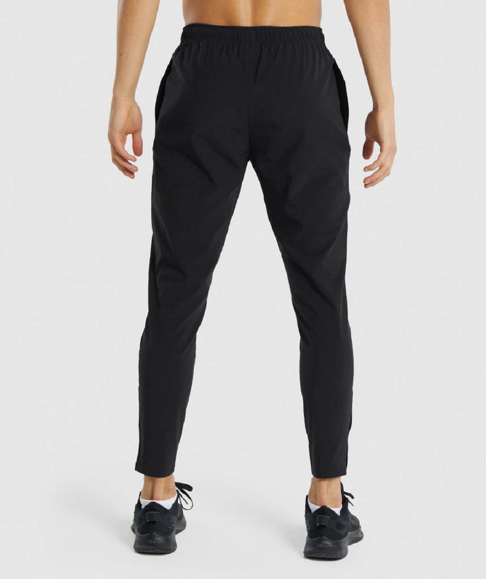 Spodnie Do Biegania Męskie Gymshark Arrival Woven Czarne | PL 4073TCE